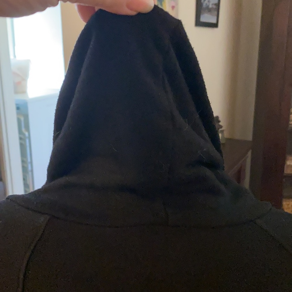 EVEREVE + Michael Stars from Neiman’s black jersey dress w/ hoodie. Made in USA - Picture 6 of 15